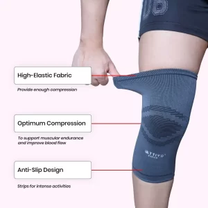 Attivo Knee Support Grey Colour (Pair) - Image 3