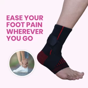 Ankle Support with Binder for Men & Women - Red (1 Pcs) - Image 4