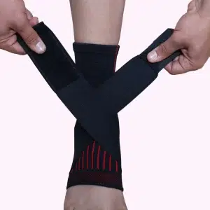 Ankle Support with Binder for Men & Women - Red (1 Pcs) - Image 3