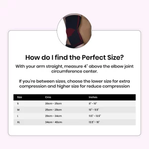 Elbow Support for Men & Women - Red (1Pcs) - Image 5