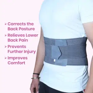Contoured Back Support for Men & Women - Grey ( 1 pc.) - Image 4
