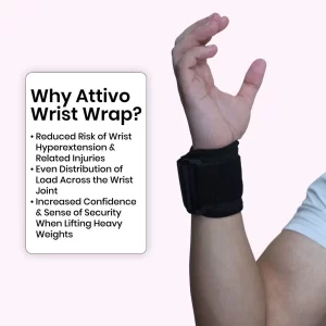 Wrist Wrap with Double Lock - Black (1Pcs) - Image 4