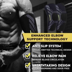Elbow Support Compression Sleeves for Men and Women (Pair): Supportive Relief, Stylish Comfort - Image 3